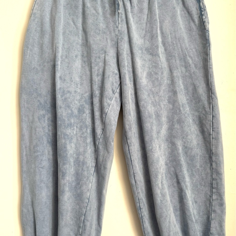 LAZY SUNDAY parachute Baggy Denim Look sweatpants XL